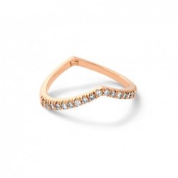 Inel de logodna Eternity din Aur Rose de 18k cu Diamante Naturale